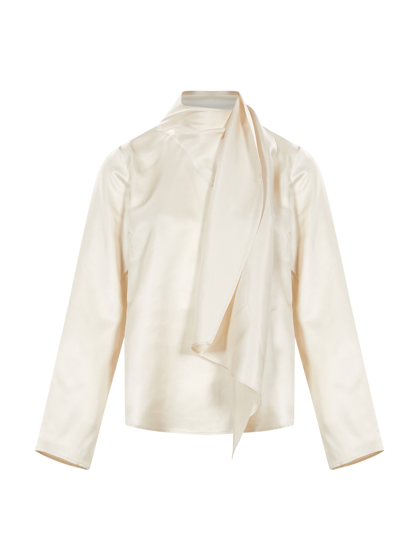 Blusa con foulard Gala in bianco 