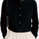 Cardigan crop Heike in nero 