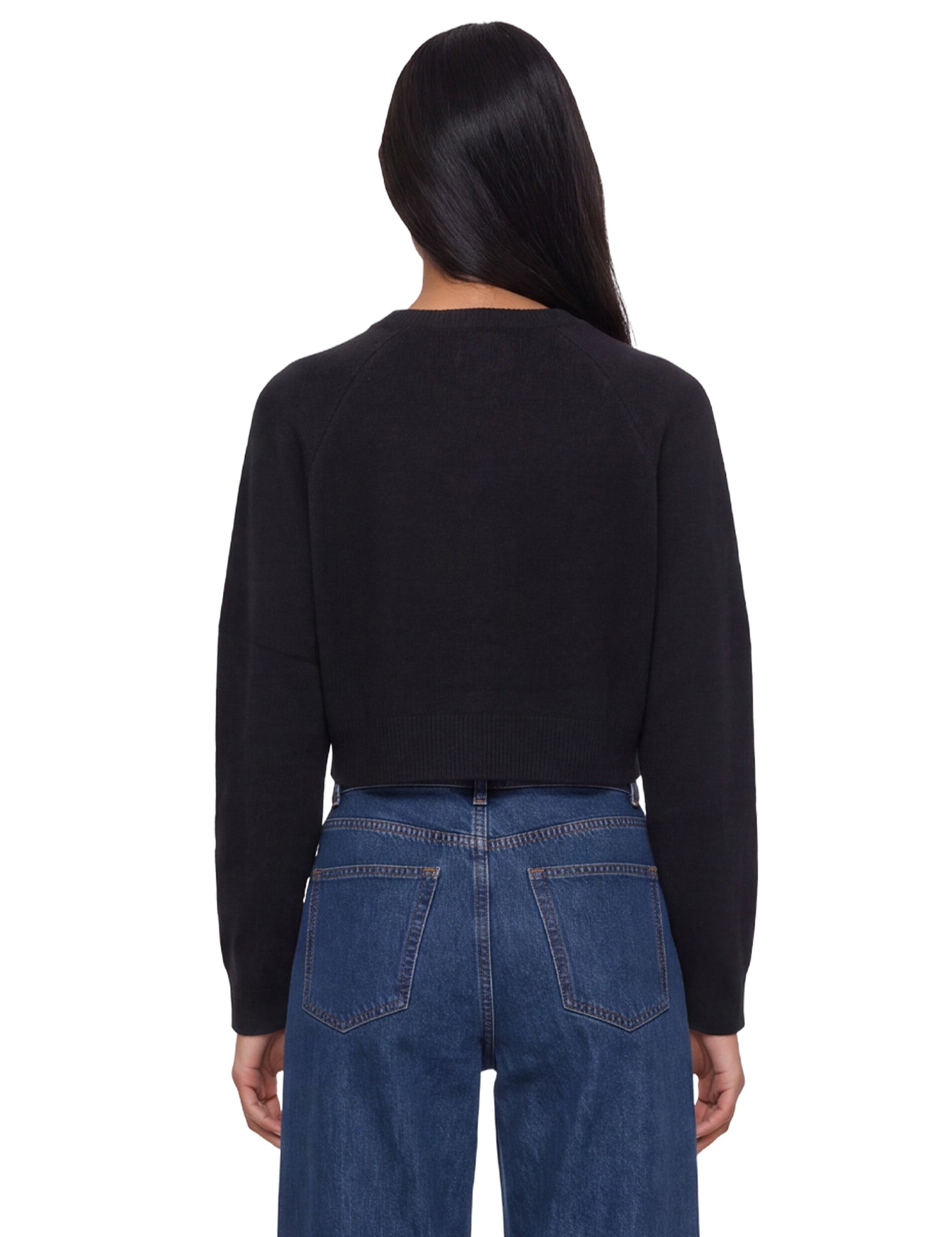 Cardigan crop Heike in nero 