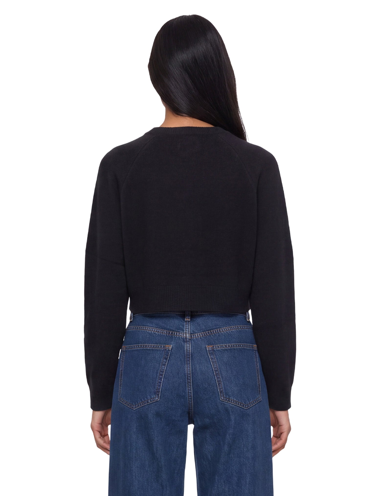 Cardigan crop Heike in nero 