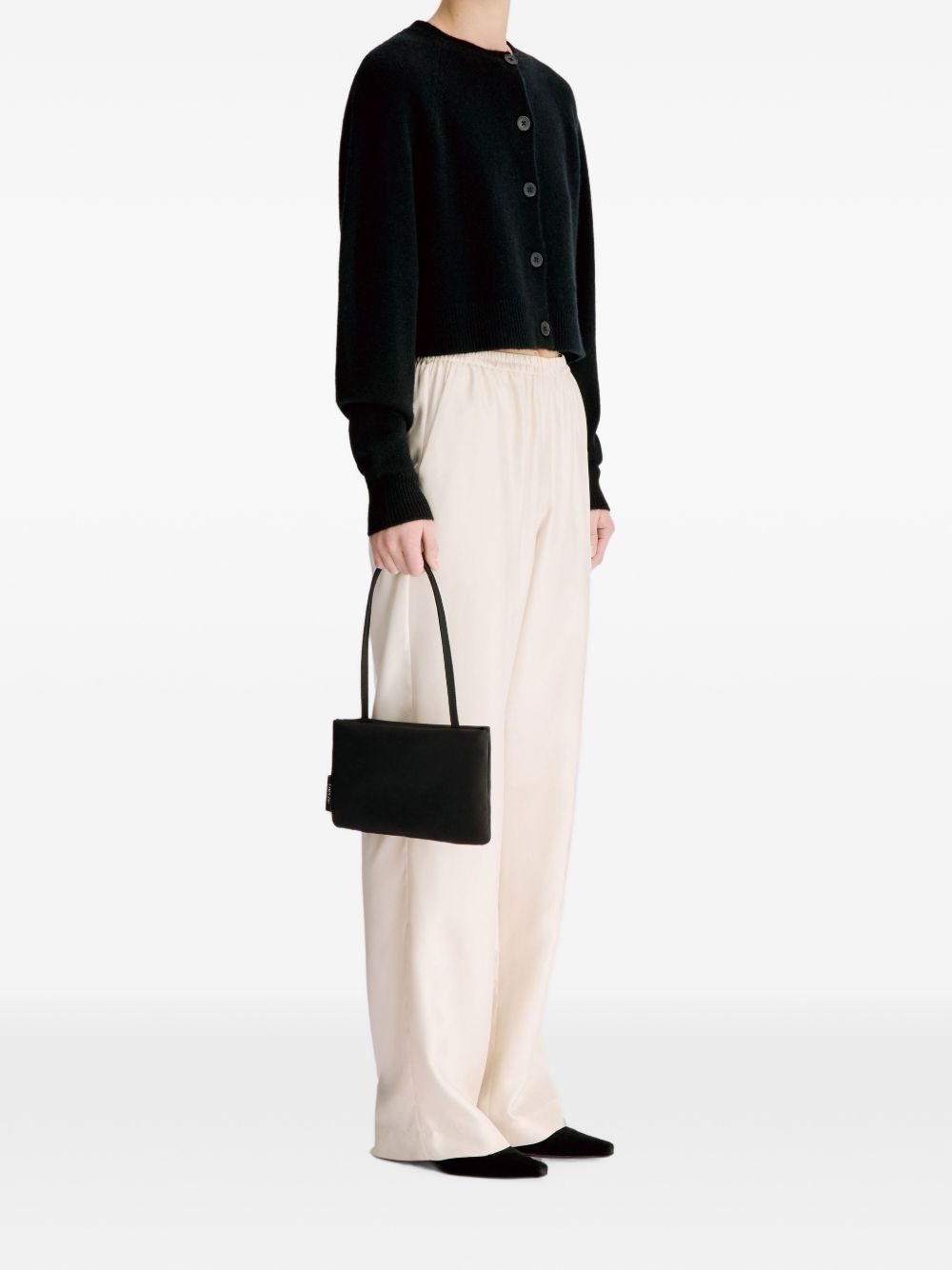 Cardigan crop Heike in nero 