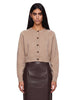 Cardigan crop Heike in beige