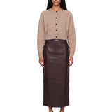 Cardigan crop Heike in beige 