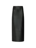 Gonna maxi in pelle Inga in nero