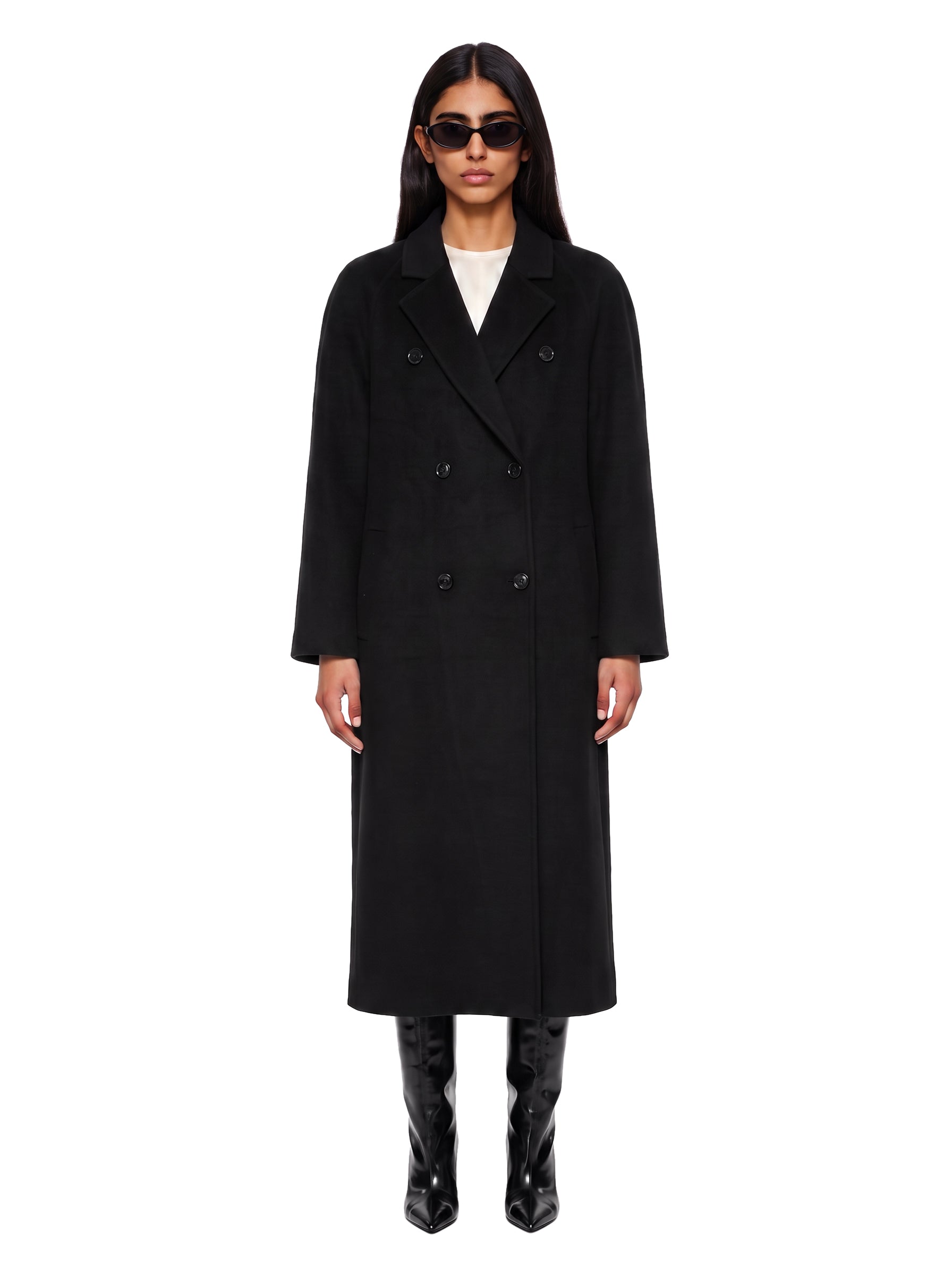 Cappotto Irvin in cashmere nero 