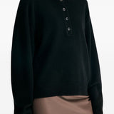 Maglione in cashmere malo in nero 