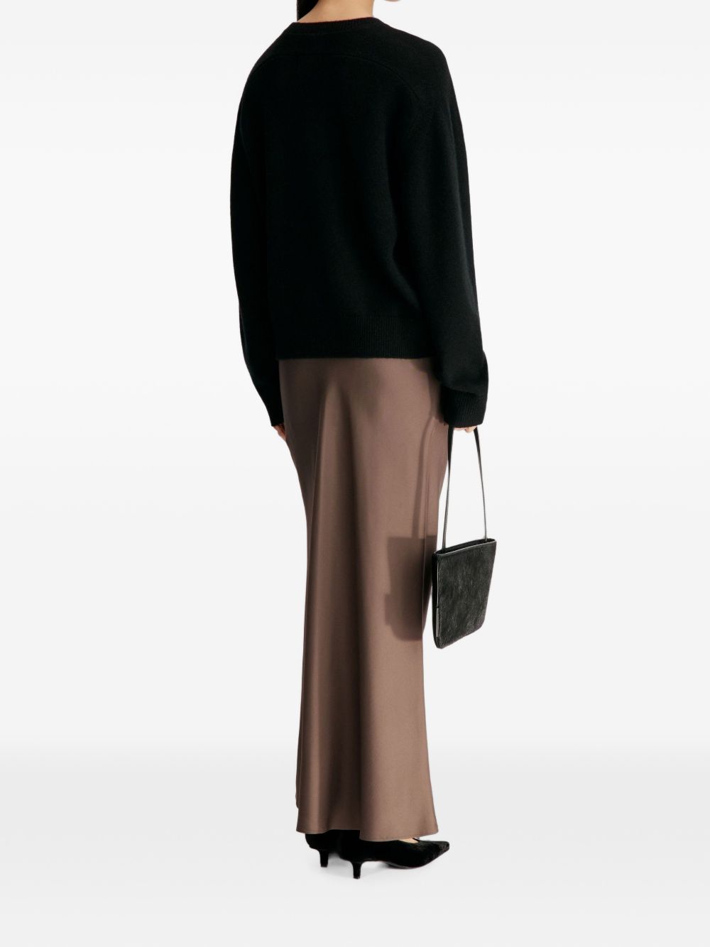 Maglione in cashmere malo in nero 