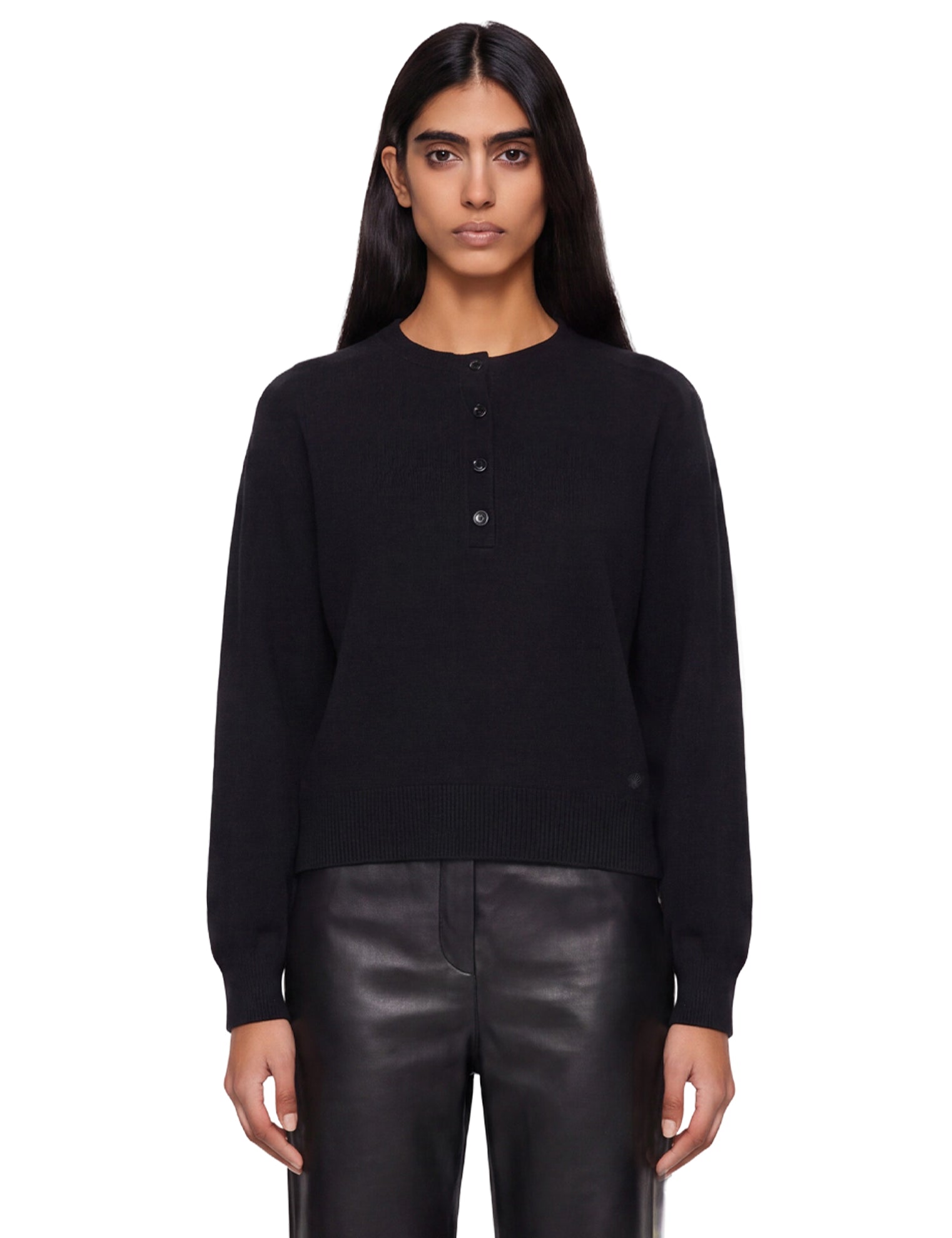Maglione in cashmere Malo in nero 