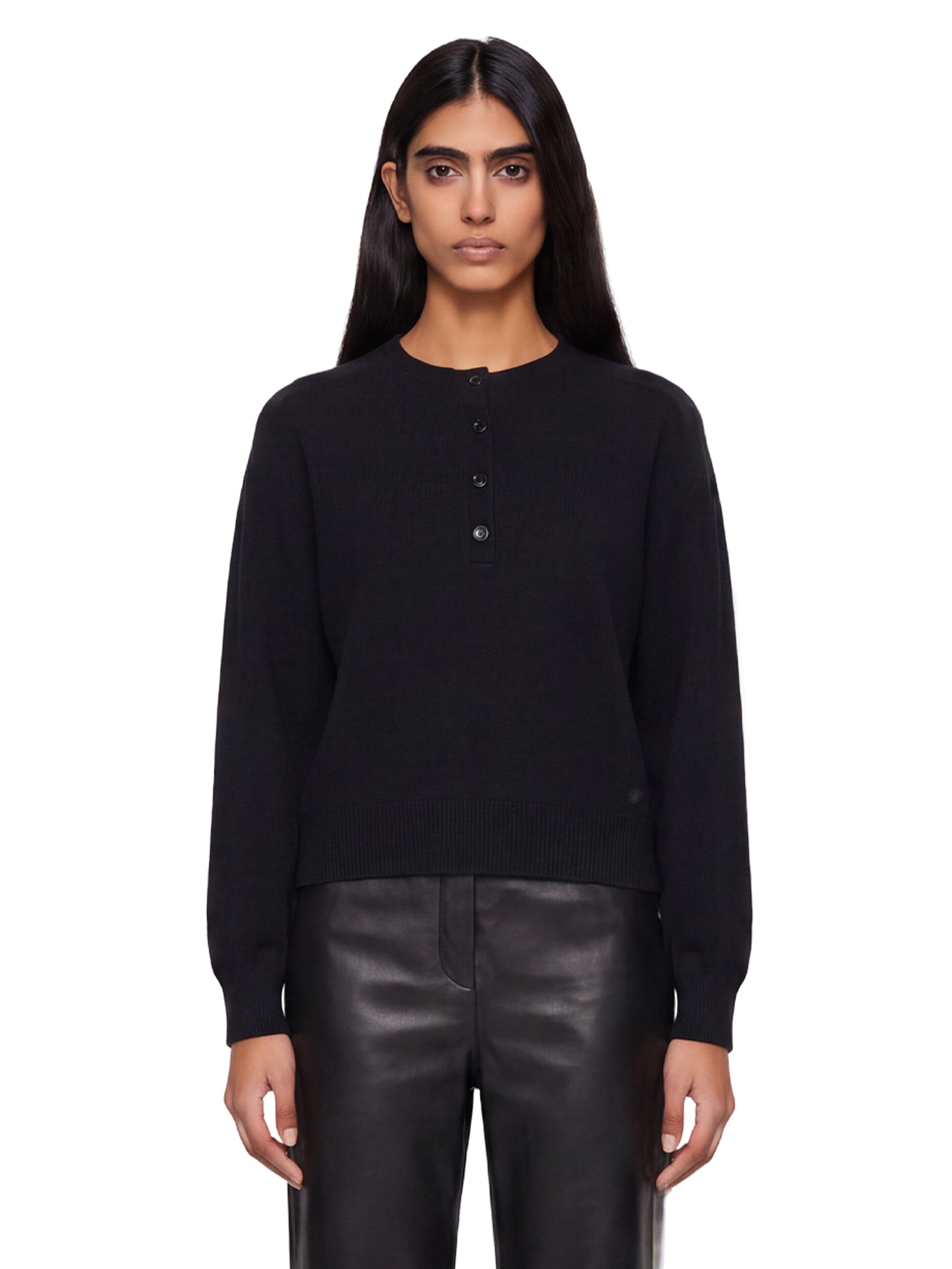 Maglione in cashmere Malo in nero 
