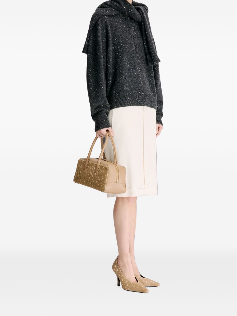 Maglione in cashmere malo in grigio 