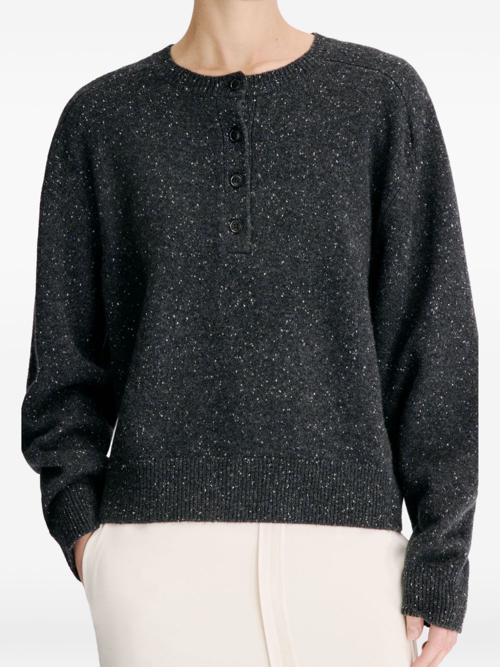 Maglione in cashmere malo in grigio 