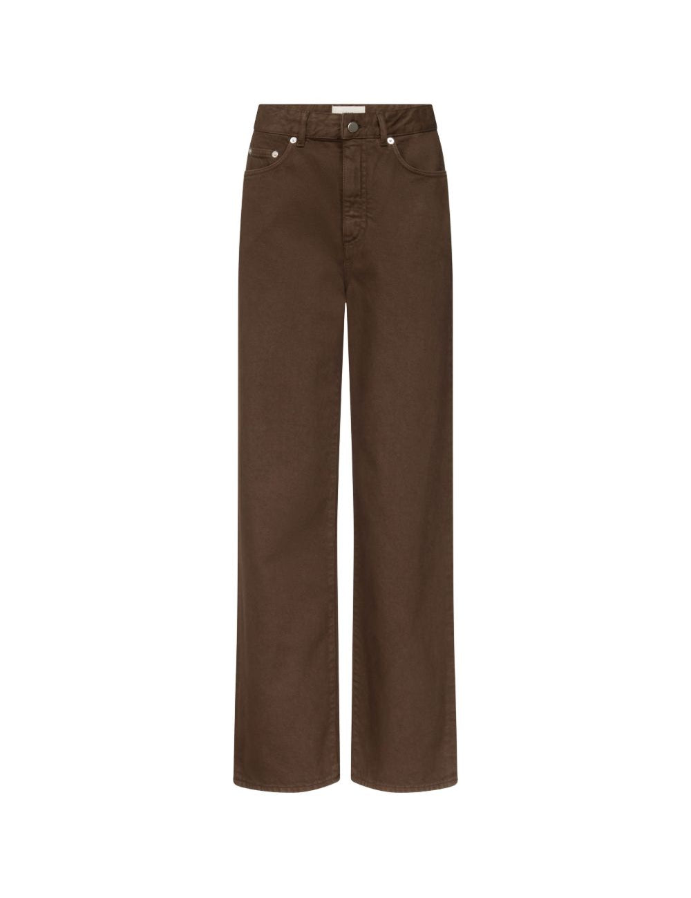 Jeans Mico a gamba ampia in marrone 