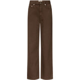 Jeans Mico a gamba ampia in marrone 