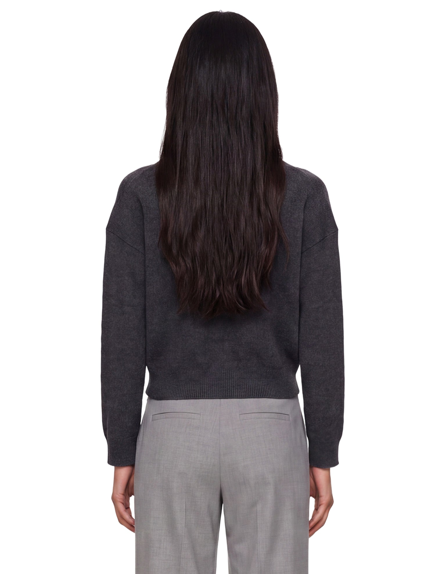 Cardigan con bordi a contrasto Nicola in grigio 
