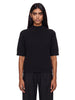 Top in maglia a maniche corte Ruth in nero