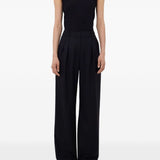 Pantaloni svasati sbiru in nero 