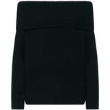 Maglione con spalle scoperte Sibyl in nero 
