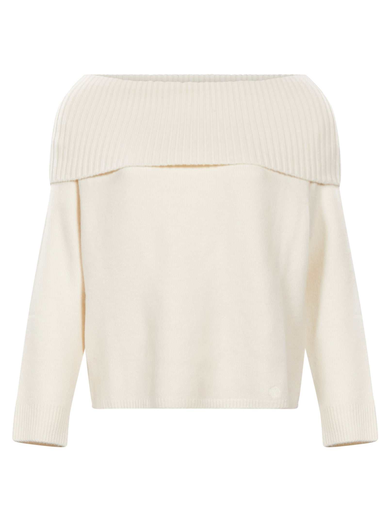 Maglione con spalle scoperte Sibyl in avorio 