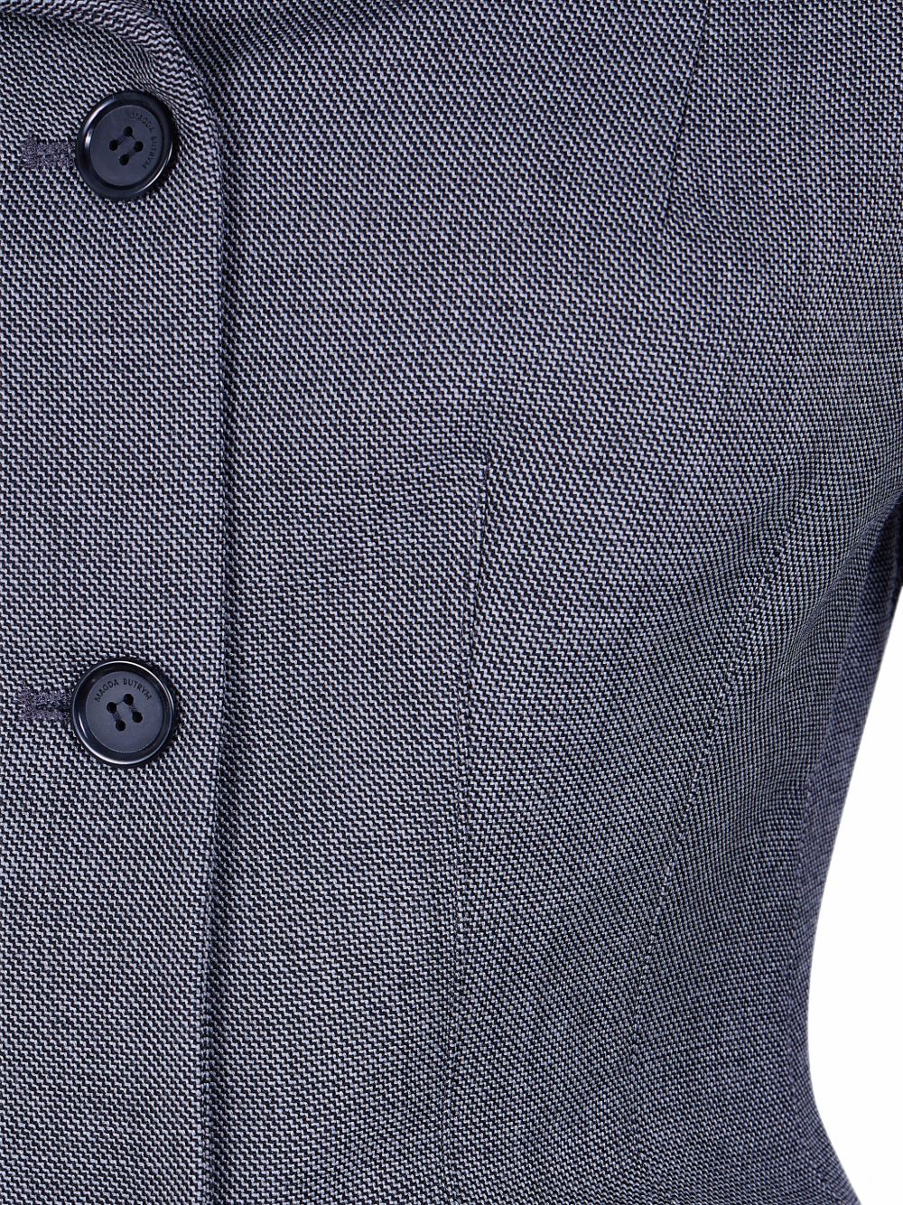 Giacca sartoriale con peplum in grigio 