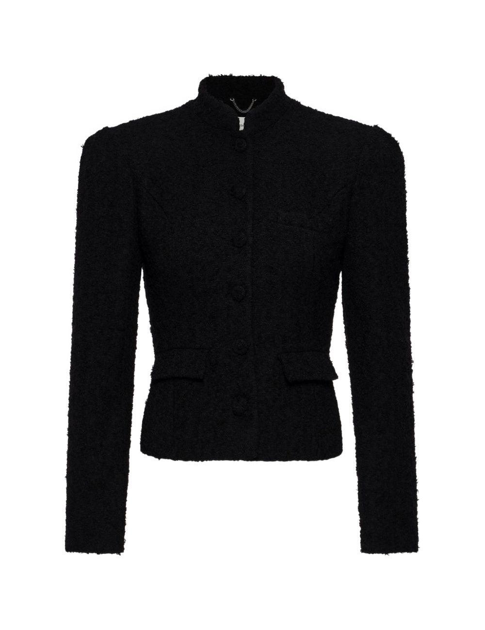 Giacca con zip in nero 