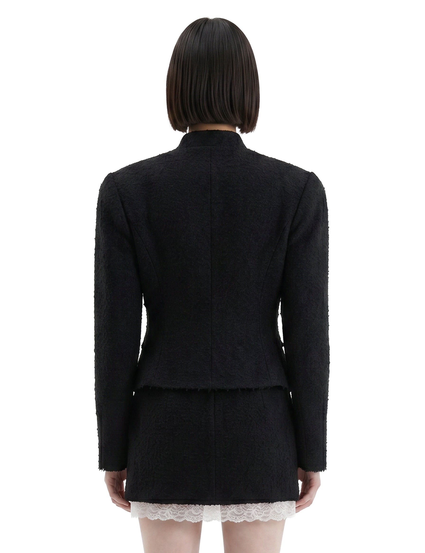 Giacca con zip in nero 