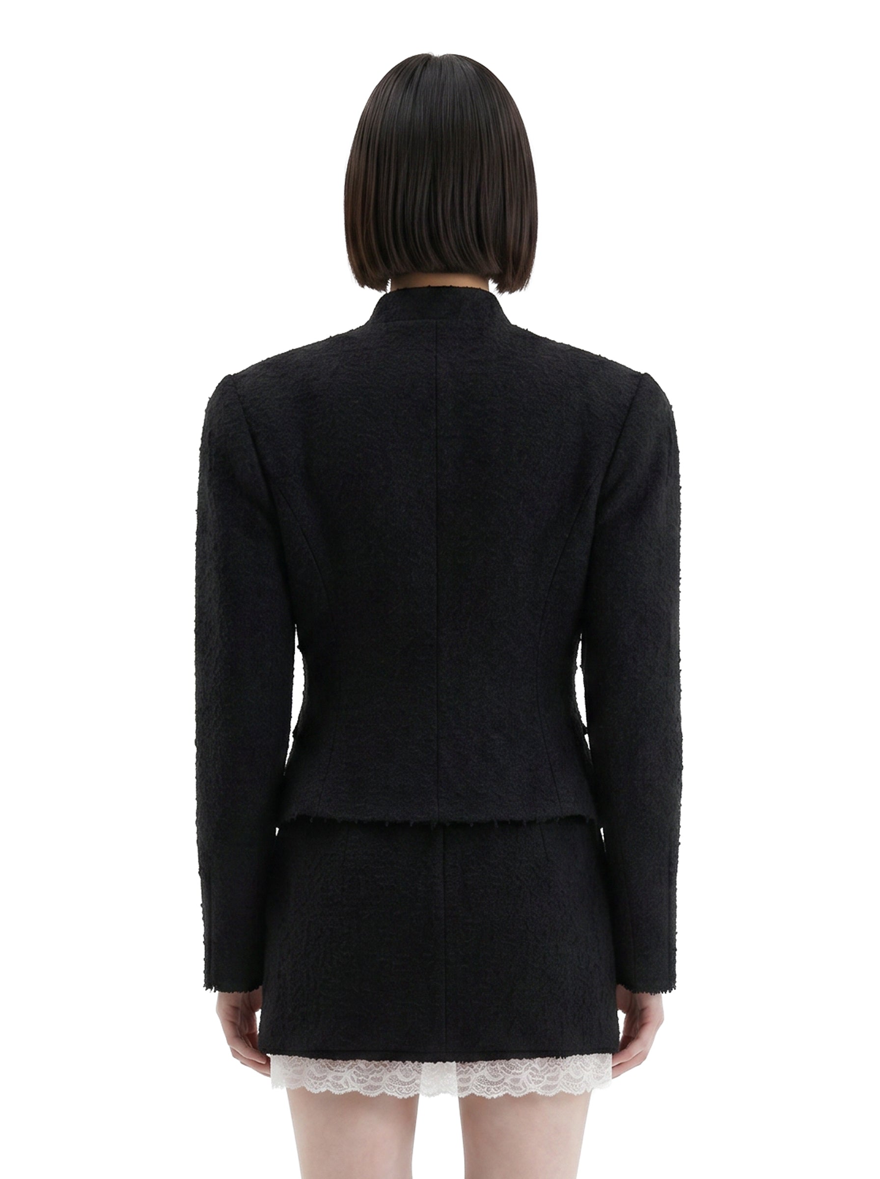 Giacca con zip in nero 