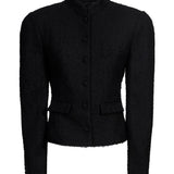 Giacca con zip in nero 