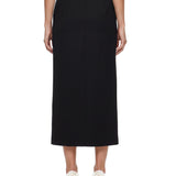 Gonna lunga in lana in nero 