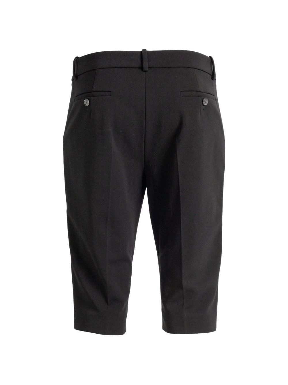 Pantaloni corti con pince in nero 