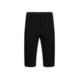 Pantaloni corti con pince in nero 