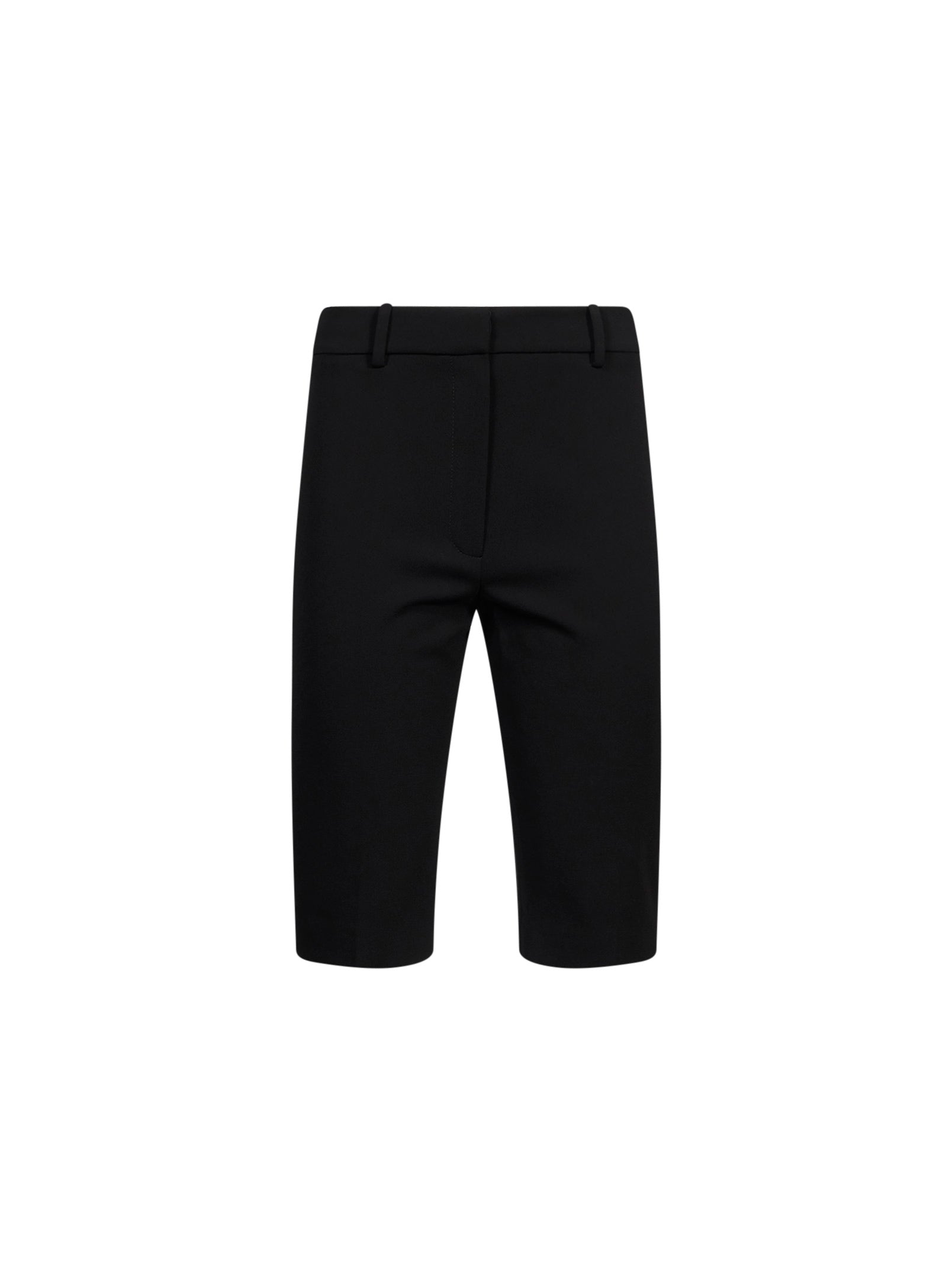 Pantaloni corti con pince in nero 