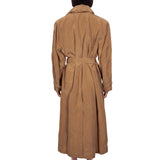 Trench con cintura in beige 