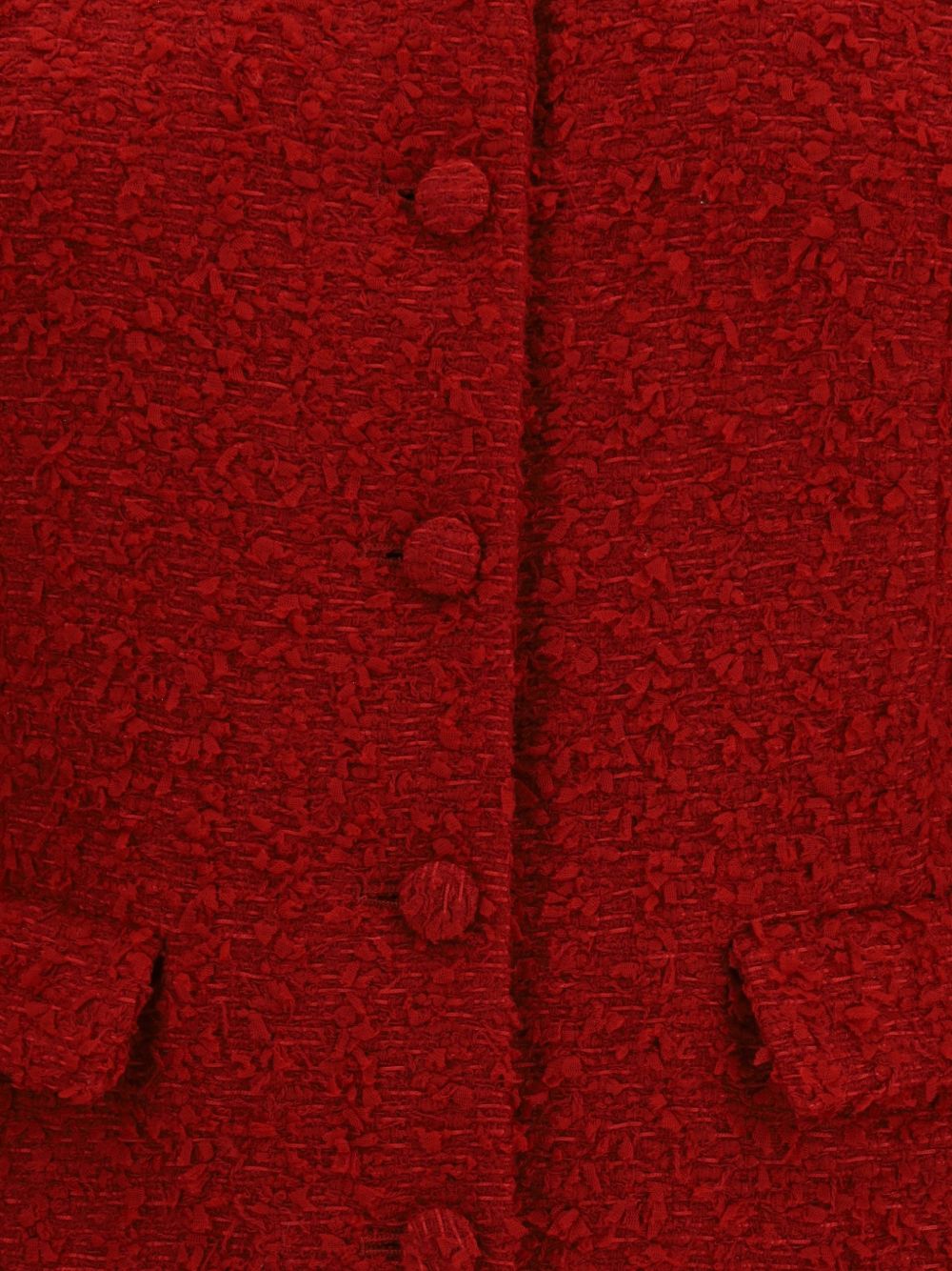 Abito midi con bottoni in rosso 
