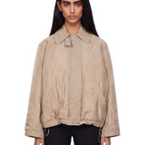 Giacca con tasche in beige 