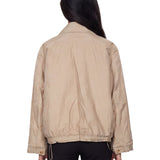 Giacca con tasche in beige 