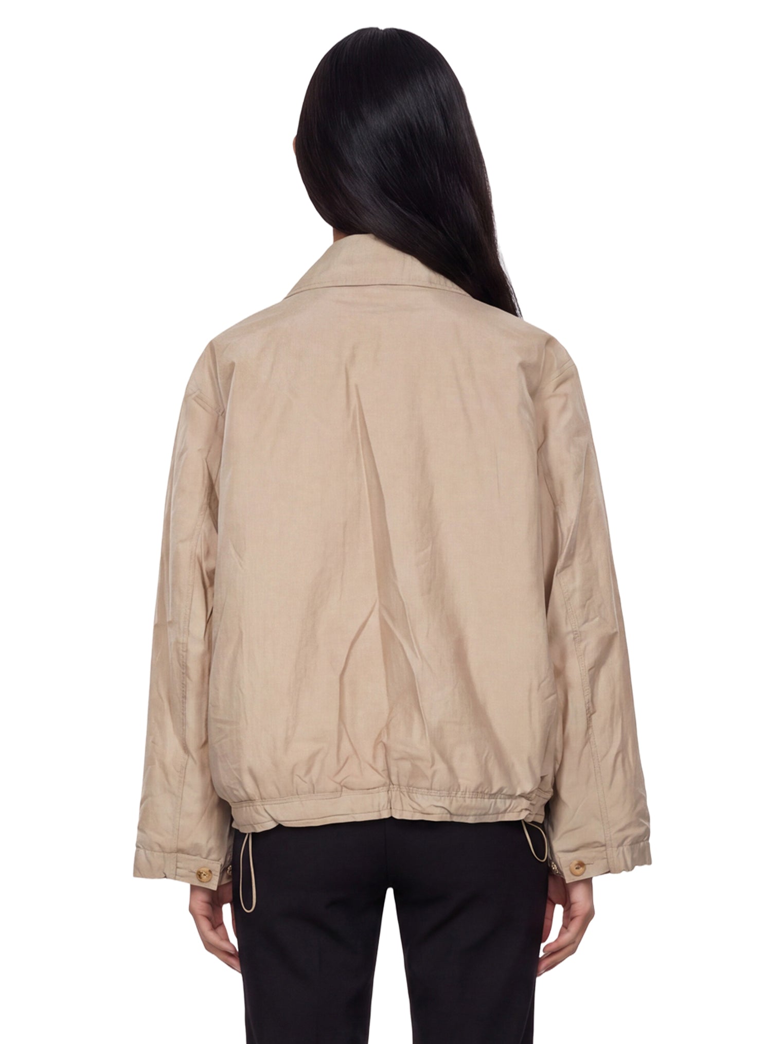 Giacca con tasche in beige 