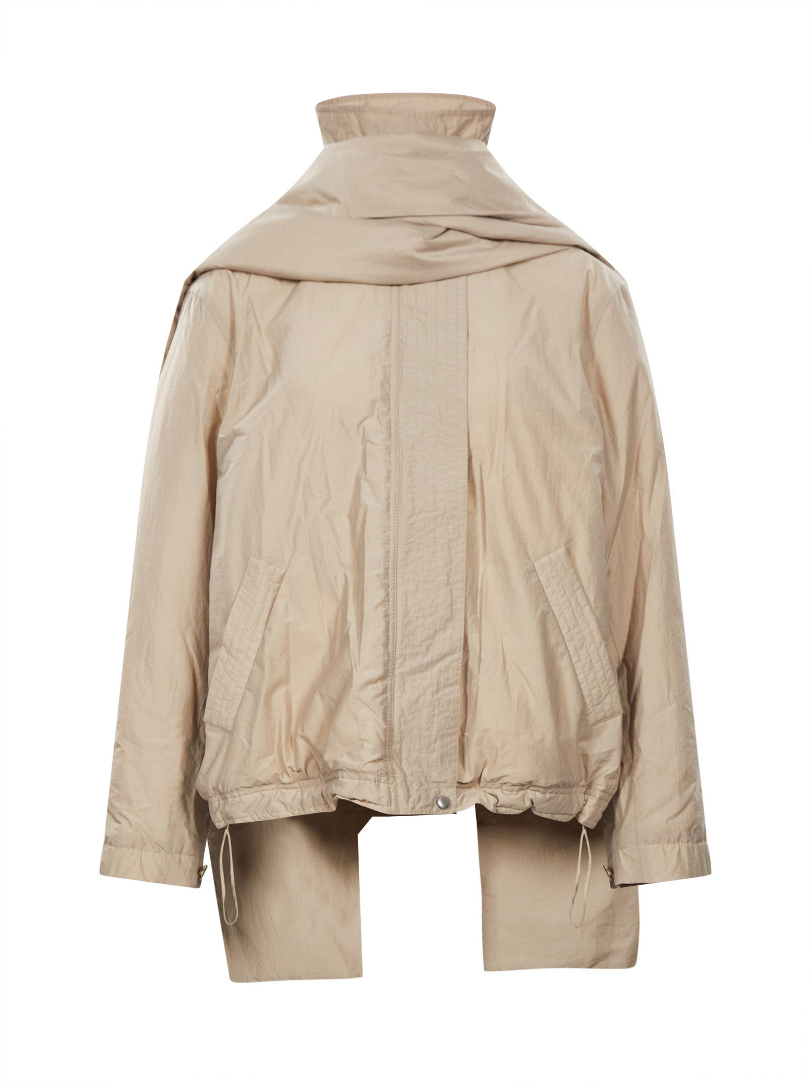 Giacca con tasche in beige 