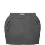 Gonna mini in grigio 