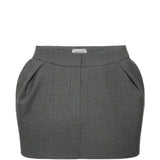 Gonna mini in grigio 