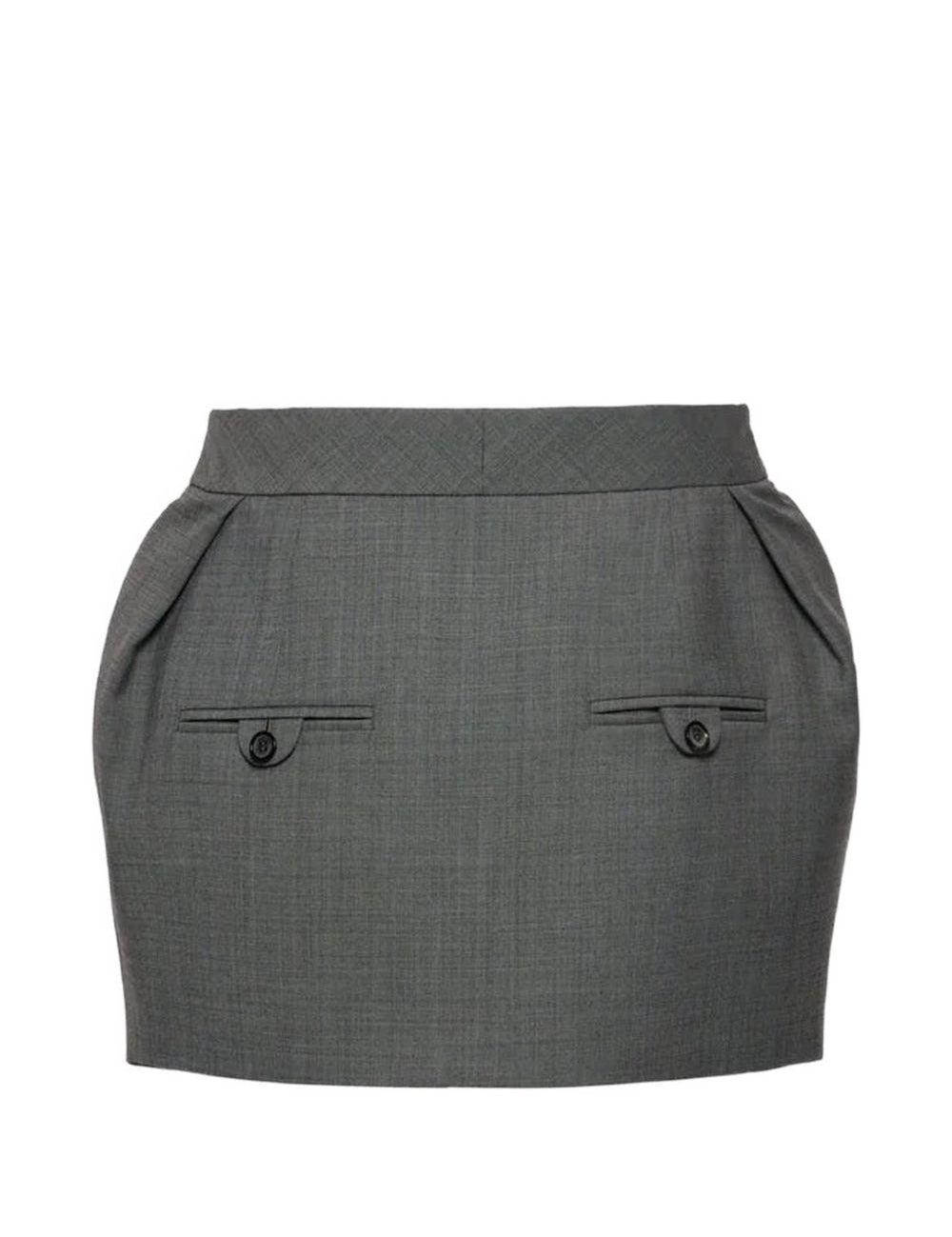 Gonna mini in grigio 
