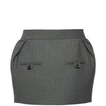 Gonna mini in grigio 