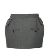Gonna mini in grigio 