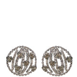Orecchini con cristalli color argento 