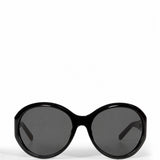 Occhiali da sole Big Round in nero 
