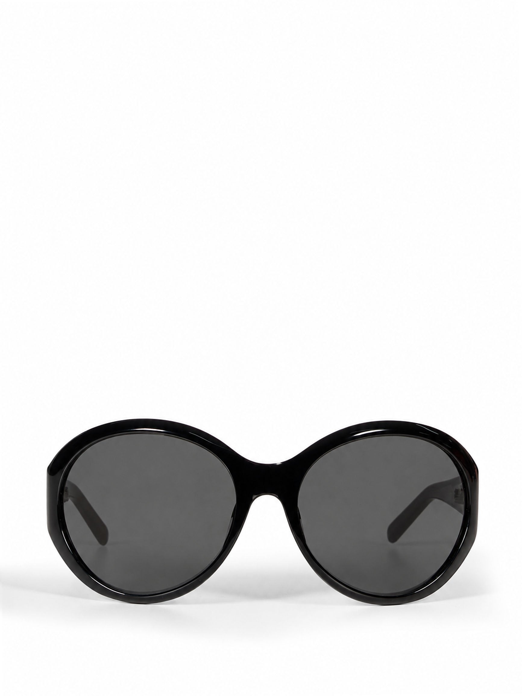 Occhiali da sole Big Round in nero 