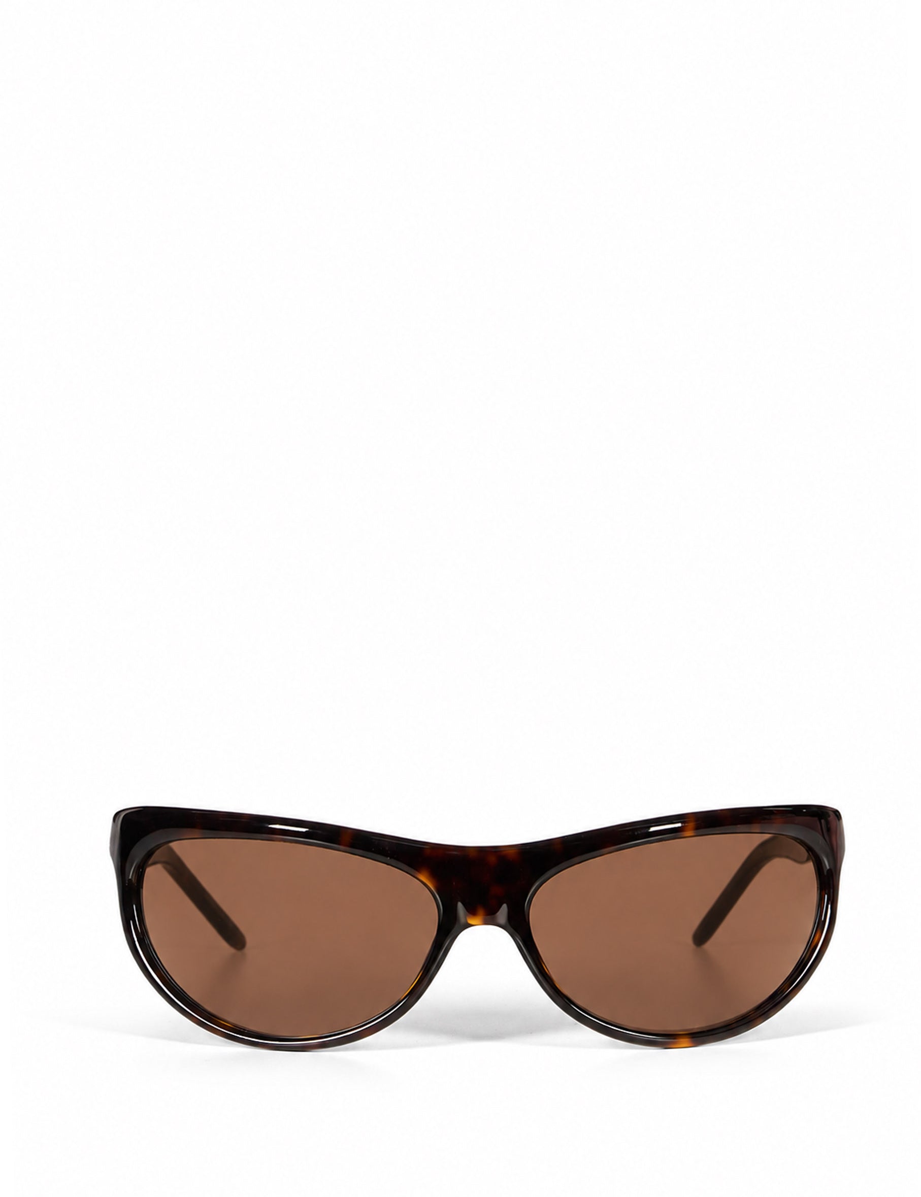 Occhiali da sole Semi Round in marrone 
