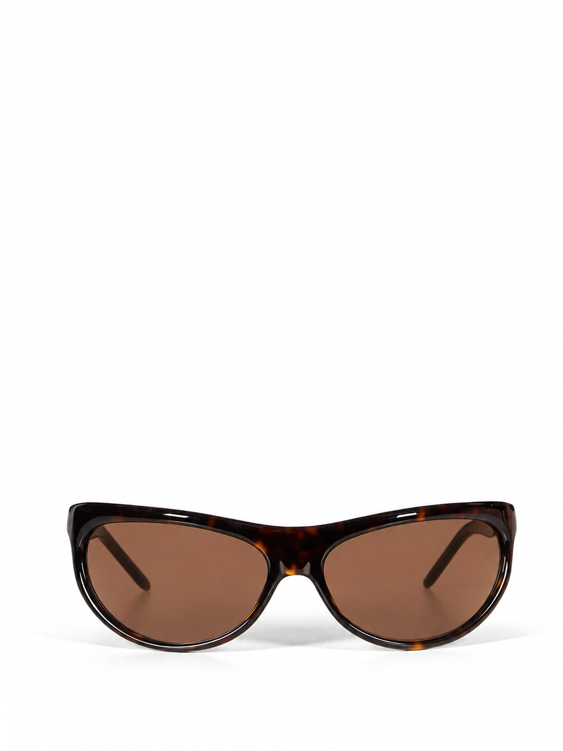 Occhiali da sole Semi Round in marrone 