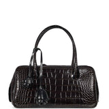 Borsa in pelle Brigitte in marrone 