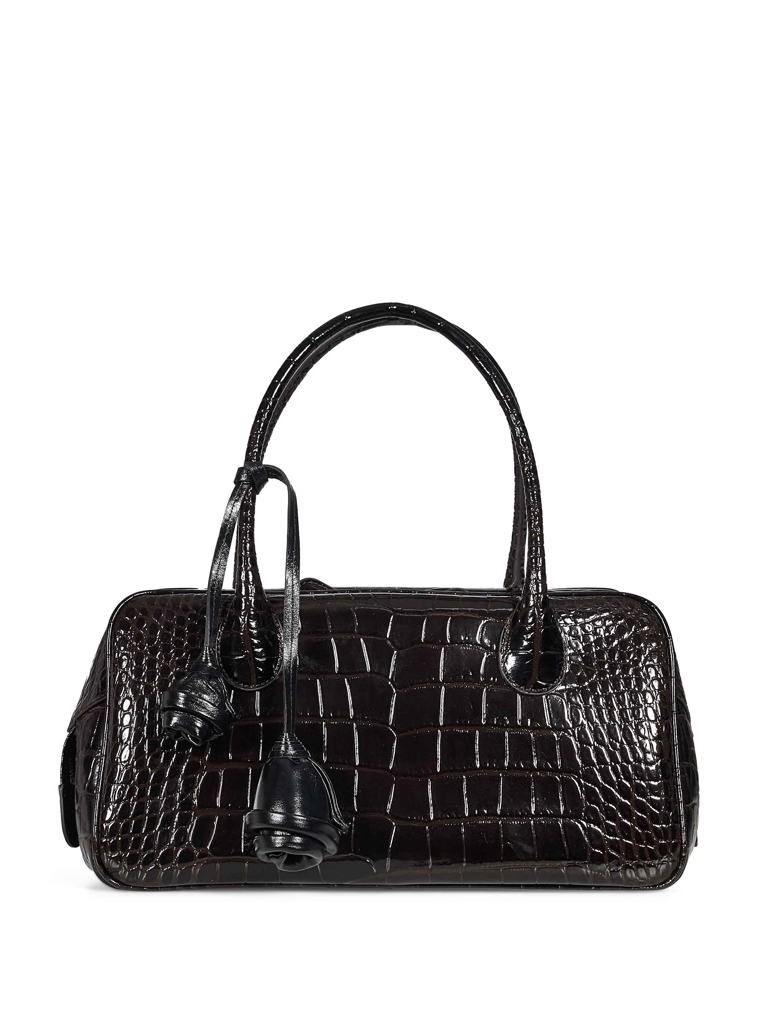 Borsa in pelle Brigitte in marrone 