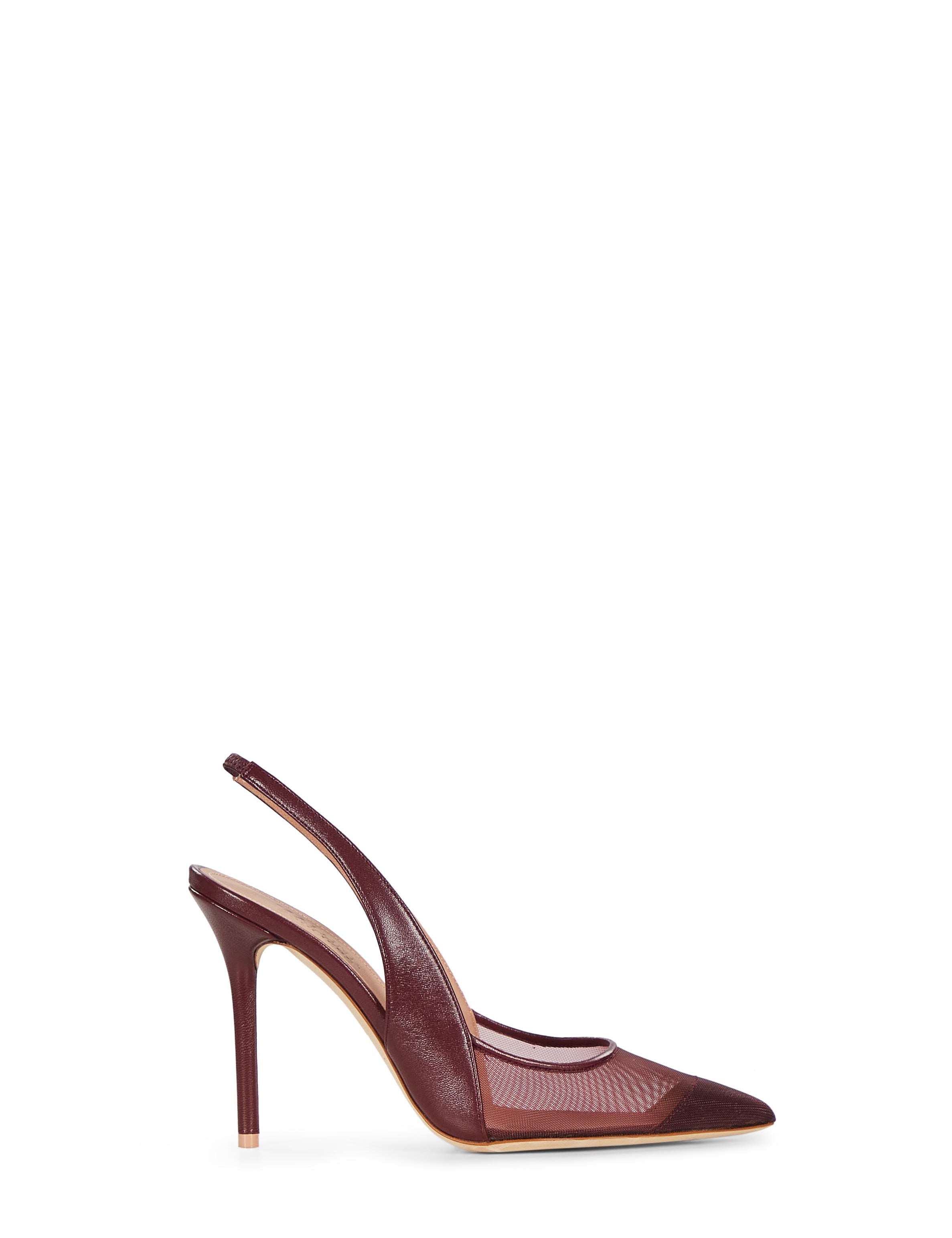 Decollete slingback arc in bordeaux 